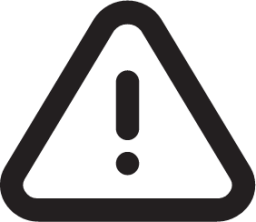 alert triangle outline icon