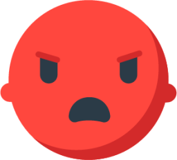 angry face emoji