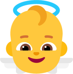 baby angel default emoji