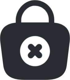 bag cross icon