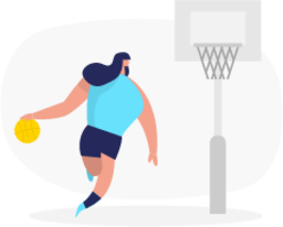 Basketball game illustration