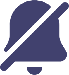 bell slash icon