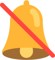 bell with slash emoji