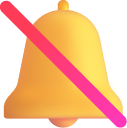 bell with slash emoji