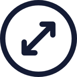 circle arrow diagonal icon