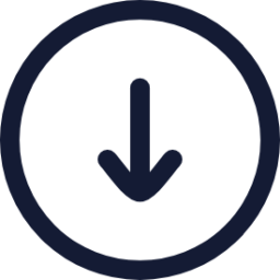 circle arrow down icon