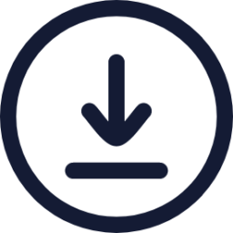 circle arrow down icon