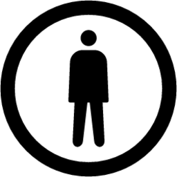 circled human figure emoji