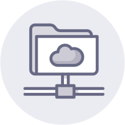 cloud network folder icon