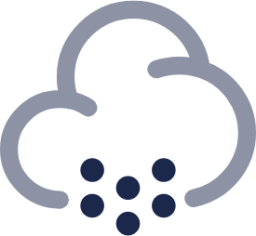 Cloud Snowfall Minimalistic icon