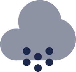 Cloud Snowfall Minimalistic icon