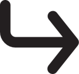 corner down right outline icon