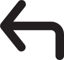 corner up left outline icon