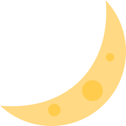 crescent moon emoji