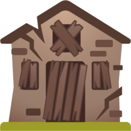 derelict house emoji