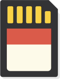 Devices volumes Card SD icon