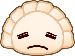 disappointed (dumpling) emoji