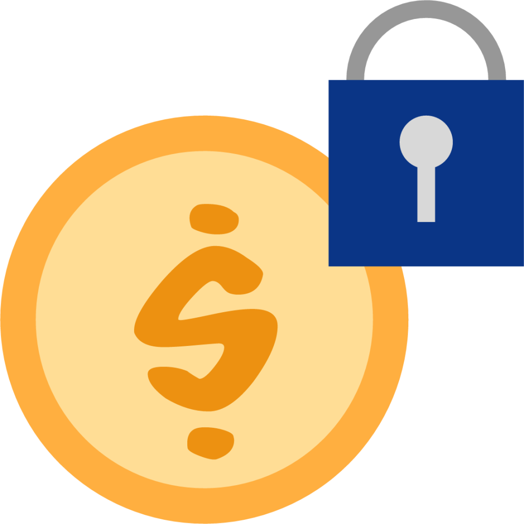 dollar lock icon