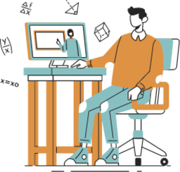 E-learning education online school courses illustration