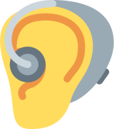 ear with hearing aid emoji