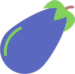 eggplant obergine icon