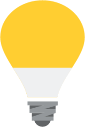 electric light bulb emoji