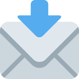 envelope with downwards arrow above emoji