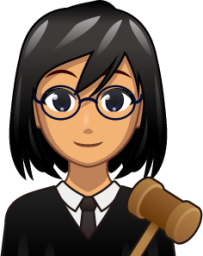 female judge (yellow) emoji