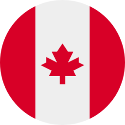 flag ca round icon