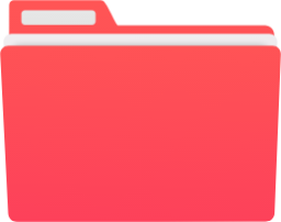 folder color red icon