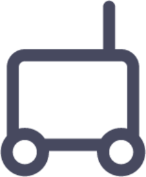 food delivery bot transportation icon