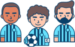 Football team illustration