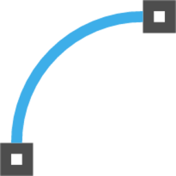 format segment curve icon