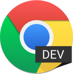 google chrome dev icon