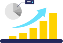 Graphics and charts illustration