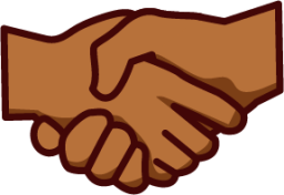 handshake (brown) emoji