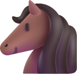 horse face emoji