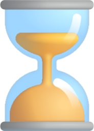 hourglass done emoji