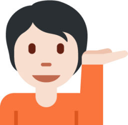 information desk person tone 1 emoji