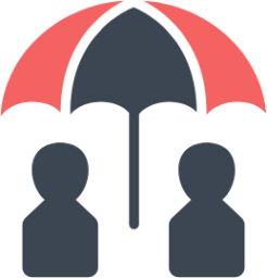 lock protect security 28 umbrella people icon