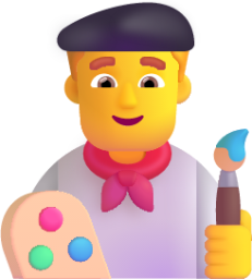 man artist default emoji