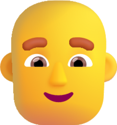 man bald default emoji