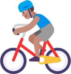 man biking medium emoji