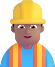 man construction worker medium emoji