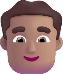 man medium emoji