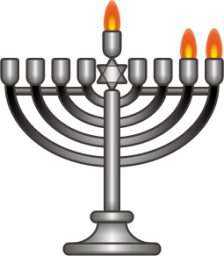 menorah (second night) emoji