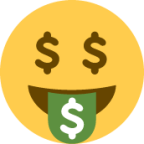 money-mouth face emoji