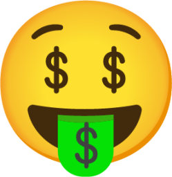 money-mouth face emoji