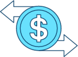 Money transfer illustration