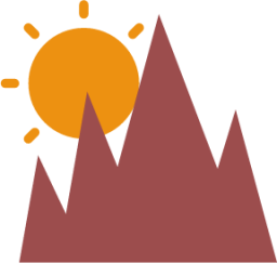 mountain sun icon